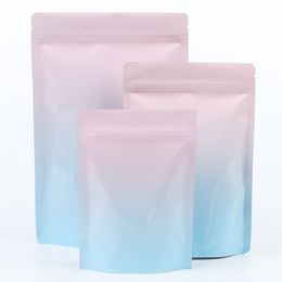 Eco-friendly Packaging Bags Smell Proof Bags Stand Up Metallic Mylar Pouches Glossy Dreaming Self seal Storage Bags LX3650