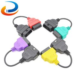 scanner adapters UK - Code Readers & Scan Tools 4PCS Adapter OBD OBD2 Connector MultiECUScan ABS Airbag Scanner Diagnostic Cable For ECU Tool