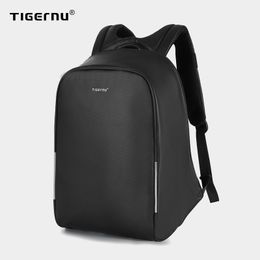 Backpack Men Waterproof Tigernu 2021 TPU Material RFID Anti theft Hidden Zippers 15.6 inch Laptop Fashion Bags Male Mochilas