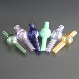 6 Colour quartz bubble cap With Hole for Hookahs On Top Thermal Banger Nails Frosted Polished Joint E-nail Retail