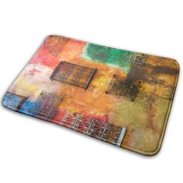 Carpets Colorful Welcome Doormat Entrance Rectangle Printed Non-Slip Floor Rugs Front Door Mat Outdoor Bedroom Bathroom Carpet