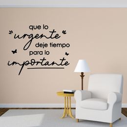 Spanish Inspirational positive Quotes Vinyl Wall Sticker Life Dreams Art Decals 