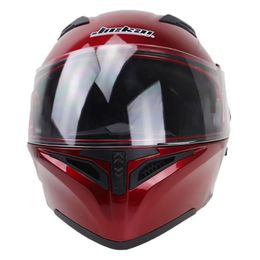 Motorcycle Helmets Universal Full Open Face Modular Flip Up Dual Visor Street Helmet Red M-2XL