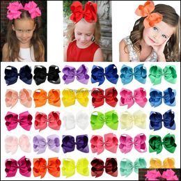 Hair Accessories Baby, Kids & Maternity 40 Colours Hairpin Baby Girls Bow-Knot Barrettes Boutique Bow Hairclip 6 Inches Clip C1115 Drop Deliv