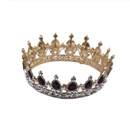 Bridal Classical Couronne De Mariage Crowns Luxury Rhinestone Zircon Wedding Party Big Crown For Women Hair Clips & Barrettes