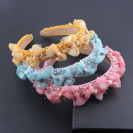-Summer Shiny Seailin Fandbands Flower Carino colorato Glitter Hair Band Bridal Wedding Party Accessori per capelli