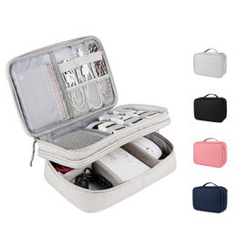 Electronics Organiser Bag Travel Electronic Accessories Storage Case for Power Bank Charger Earphone SD Card 1XBJK2107