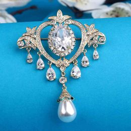 Corsage Versatile Korean Temperament Pin High-end Coat Luxury Atmosphere Accessories Buckle Pearl Brooch