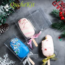 Transparent sicle Ice Cream Packing Box Ice Package Bags Disposable Plastic sicle Package Bags Ice Cube Tray Box