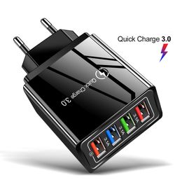 USB Charger Quick Charge 3.0 For Phone Adapter for iPhone XR Huawei Tablet Portable EU/US Plug Wall Mobile Fast Charging