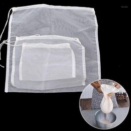 Philtre Bag Kitchen Reusable Strainer Liquid Nut Milk Tea Fruit Juice Cheesecloth Nylon Mesh Storage Bags