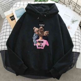 Mom Of Girls Print Sweatshirt Mens Hooded Vintage Fleece Sweatshirt Harajuku Vintage Sweatshirts High Quality Manga Men Hoodie H1227