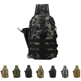 Stuff Sacks Military Shoulder Bag Army Tactical Molle Sling Backpack Climbing Camping Hiking Travel Men Outdoor Camouflage Chest Pack