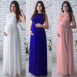 Chiffon Pregnancy Dress Maternity Dresses for Shoot Po Pography Prop Sexy Maxi Gown Pregnant Women Clothes 210922