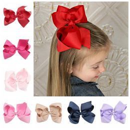 Colors choose free inch baby big bow hairbows infant girls hair bows with Barrettes