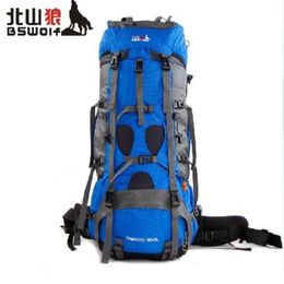85L excellent quality water resistant anti-scratch nylon Outdoor Mountaineering Backpack Travel Backpack Outdoor Camping A5144 Q0721
