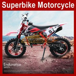 ATV off-road Superbike Mini Motorcycle 2-Stroke 49CC Mountain Gasoline Scooter Small Buggy Motor Bikes Children Racing Autocycle Dirt Pit Moto Bike Birthday Gifts