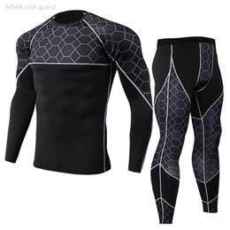 High Quality Men Winter Thermal Underwear Long Johns Men The Right Size Compression Underwear Men's Clothing Winter First Layer 211110