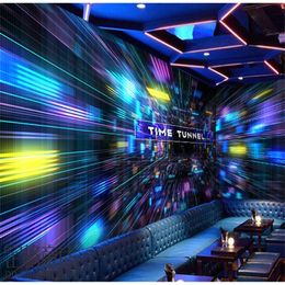 3D bar KTV box background wall E-sports Hotel wallpaper papel DE parede 3d stereoscopic wallpapersgame