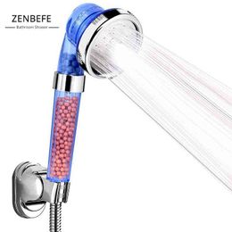 ZENBEFE High Pressure Shower Hand Water Saving Sprayer Shower Head Universal Components 3-Mode Ionic Premium Chlorine Philtre H1209