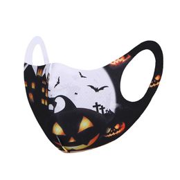 New Halloween printed pattern masks washable anti-dust and anti-smog adult mask