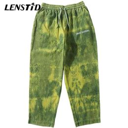 LENSTID Hip Streetwear Männer Harajuku Baggy Hose Cord Retro Jogger Sweatpant Vintage Track Hosen Lose Harem Hosen 210715