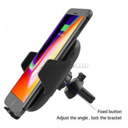 C10 Wireless Charger Moblie Phone QI Fast Car for iPhone Wireless Charging Pad Car Holder for Samsung New