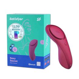 Nxy Vibrators Sex Satisfyer y Secret Silicone g Spot Vibrator Portable Wearable App Remote Control Clitoris Stimulator Adult Toys for Women 1220