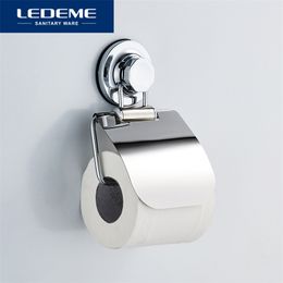 LEDEME Bath Paper Holder With Shelf Bathroom Towel Rack Waterproof Toilet Tissue Boxes L3703 210720
