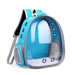 Cat Carrier Bags Breathable Pet Carriers Small Dog Cat Backpack Travel Space Capsule Cage Pet Transport Bag Carrying For Cats330B