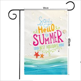 30x45cm Sublimation Blank Garden Flag Banner Polyester Printing Yard Flags without Pole CCA7285