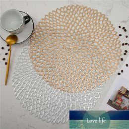 PVC Hollow Insulation Coaster Pad Table Bowl Mats for Dining Table Luxury Waterproof Washable Heat Resistant Placemat Home Decor