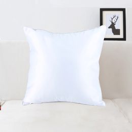 Free Delivery 40X40cm Sublimation DIY Pillow Case Heat Transfer Printing Pillowcase Cushion Polyester Pillowslip