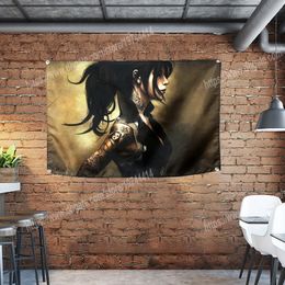 Tattoo Flag Banner Sexy lady Beauty and Art Home Decoration Hanging flag 4 Gromments in Corners 3*5FT 96*144cm Inspirational Wall Decor