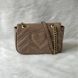 Top Quality Woman Leather Shoulder Bags 22CM Women Gold Chain Strap Handbags Cross Body Bag Tote Designer Luxury Female Messenger Purse 5 Colors JN8899