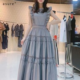 Traf Summer Dress Women Clothing Ladies Casual Long Light Sundress Korean Fashion Bandage Sukienka Designer Toppies 630398 210712