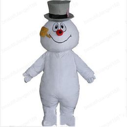 Halloween Snowman Mascot Costume High Quality Customise Cartoon Plush Anime theme character Adult Size Christmas Carnival fancy dress