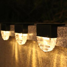Outdoor Wall Lamps 1pc Ladder Lamp Sconces No Wiring Required Low-light Garden Strong Weather Resistance Waterproof Solar Fence Lights