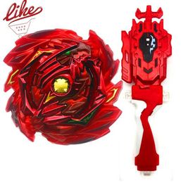 Laike Burst Flame B-145 DX Starter Benome DiaIbolos Red Fire Dragon B145 Spinning Top with Launcher Handle Set Toys for Children X0528