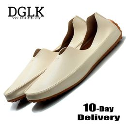 2021 Leather Loafers Men Casual Comfort Men's Shoes Light Breathable Moccasins Driving Shoes Men's Soft Unit Footwear Big Size