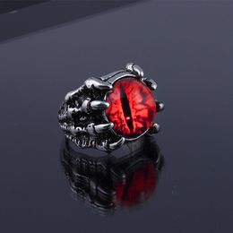 Evil Eye Rings For Men Women Personality Male Punk 4 Colours Ring Jewellery Men's Bar Night Club Accessories Gifts