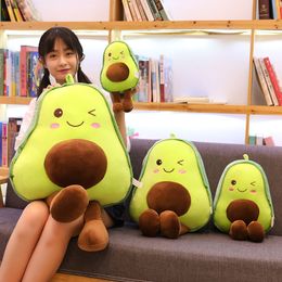 30-85cm Avocado Plush Toys Cute Pillow Cushion Household Sundries Kawaii Fruit Stuffed Doll Toy For Children Throw Pillows Birthday Gift