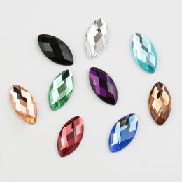 Horse Eye 6*12mm/7*15mm/9*18mm Non Hot Fix Rhinestones Crystal Glass Stone Garment Flatback Rhinestone