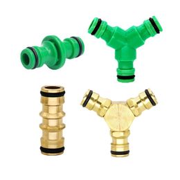 Watering Equipments 2-20PCS Extension Joint 2-Ways Hose Couplings Plastic 3-Ways Connector For Garden Irrigation Sprinkler Nozzle Fittings