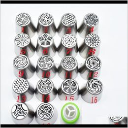 Kitchen, Dining Bar Home & Garden19Pcs/Set Pastry Nozzles And Coupler Icing Piping Tips Sets Stainless Steel Rose Bakeware Cupcake Cake Decor