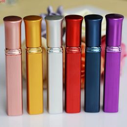 100pcs 12ml Mini Travel Perfume Bottle Atomizer Spray Metal Box Glass Jar Aluminum Nozzlegood qty