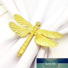 1PC Dragonfly Napkin Ring DIY Hotel Wedding Banquet Table Display Metal Napkin Buckle Christmas Decoration Factory price expert design Quality Latest Style