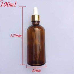 45x135 mm 100ml Glass Dropper Bottles With Pipette Cap DIY Empty Brown Essential Oil Liquid Vials Jars 10 pcsgood qty