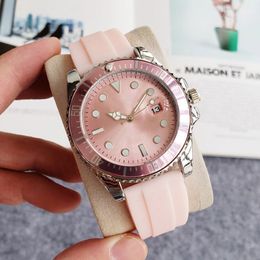 Classic Women Watch Brand Rubber Fashion Casual Watches 40mm Lady Dress Wristwatches Montres De Luxe Pour Femmes
