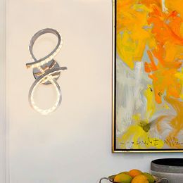 Wall Lamp Modern LED Nordic Minimalist Ring Sconce Lighting Fixture Bedside Living Bedroom Restaurant Kitchen Indoor Decor LightWall